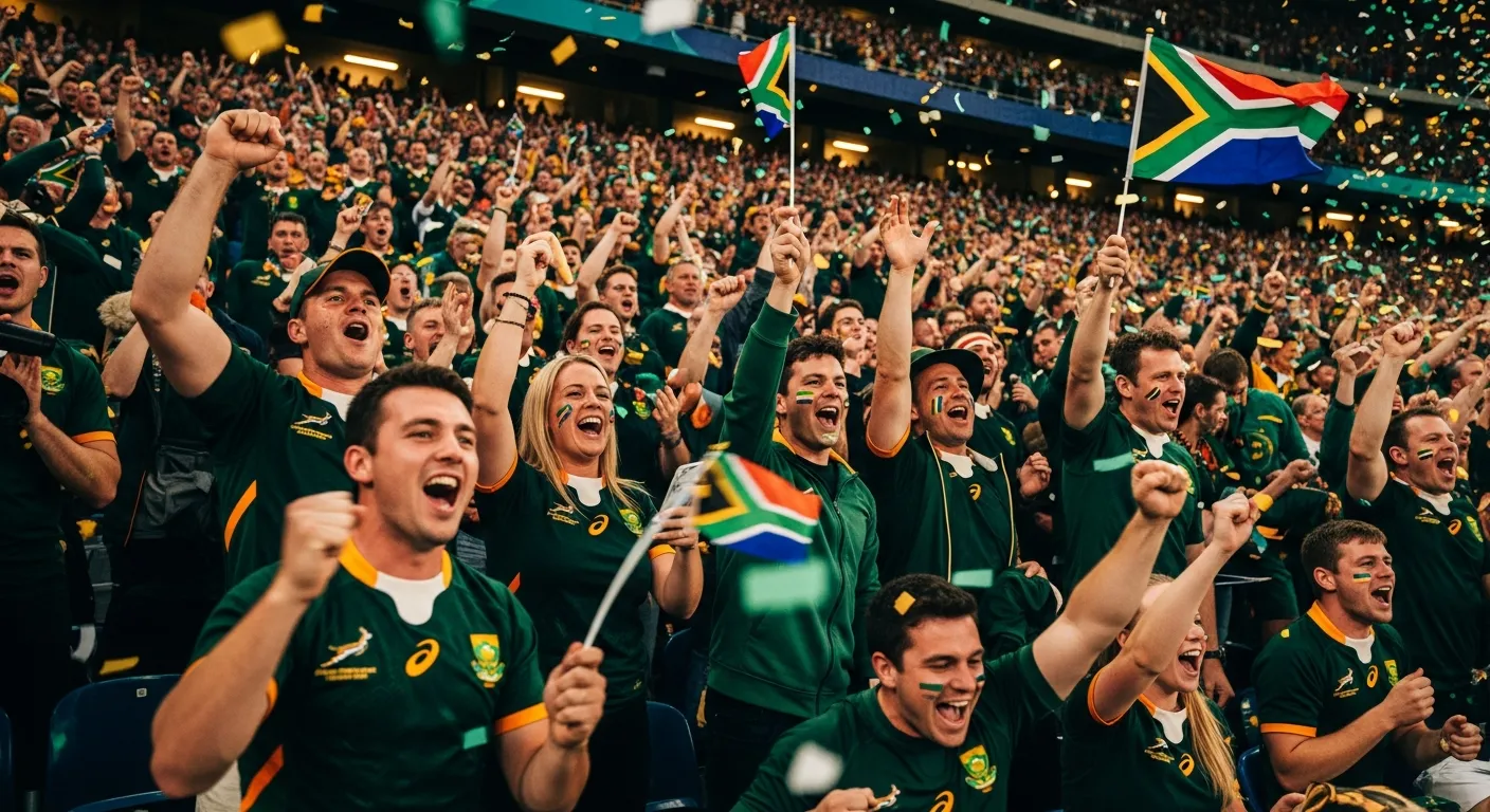 South African rugby fans watching Springboks on premium IPTV