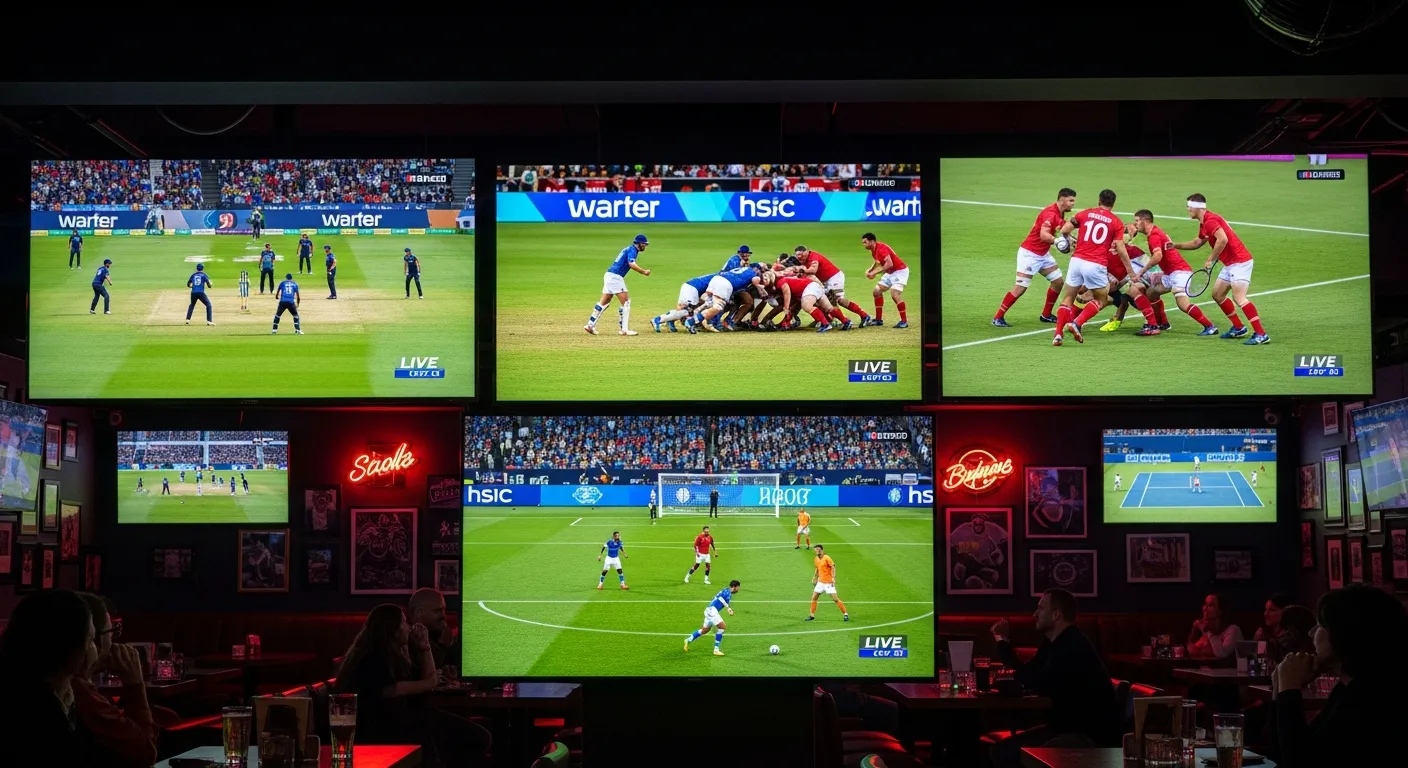 Premium sports channels including rugby, football and cricket on IPTV